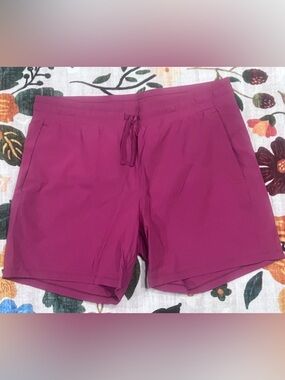 Tuff Athletics Women’s Magenta Drawstring Athletic Shorts